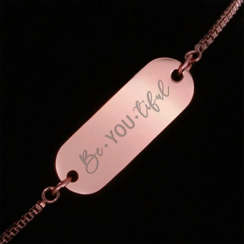 Bratara Gravata Rose Gold din Inox Oval BeYOUtiful